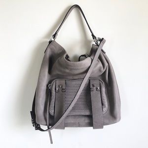 She + Lo | Nubuck Suede Crossbody Hobo Bag